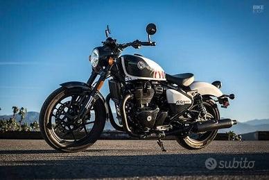 Royal Enfield Shotgun Stencil White