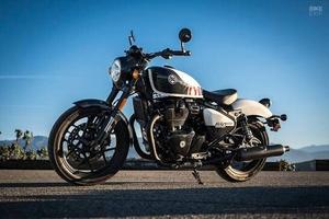 Royal Enfield Shotgun Stencil White