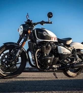 Royal Enfield Shotgun Stencil White