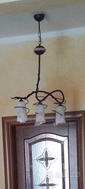 2 lampadari + 2 applique + Lume da tavolo