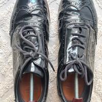 Scarpe Pantofola d'oro nere lucide