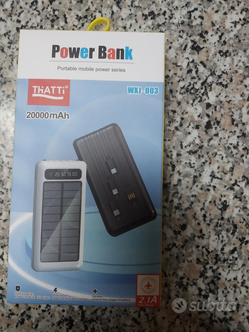 Powerbank con pannello solare 20.000