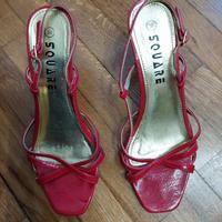 Sandali rossi Square shoes