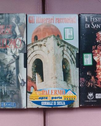 3 VHS Videocassette sulla città di Palermo