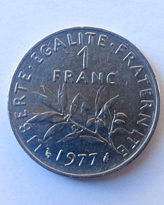 MONETA REPUBBLICA FRANCESE 1 FRANCO 1977