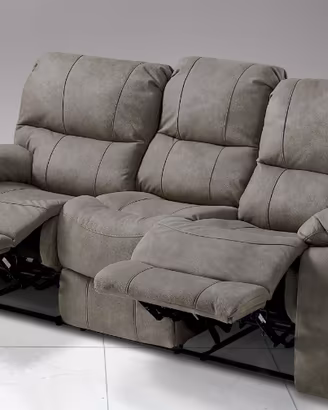 Divano 3 posti con 2 recliner elettrici come nuovo
