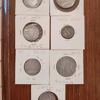 7 monete d'argento italia-usa-australia-canada