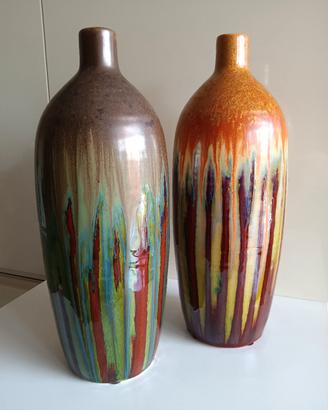 Coppia Vasi in Stoneware Vintage 70 - Belgio