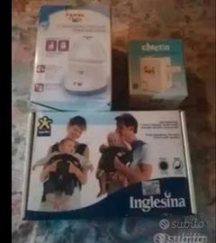 marsupio e scalda biberon