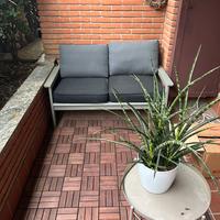 IKEA BONDHOLMEN Divano da esterno con cuscini