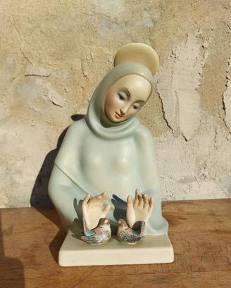 Lenci ceramica statuina Madonna dell'Amore