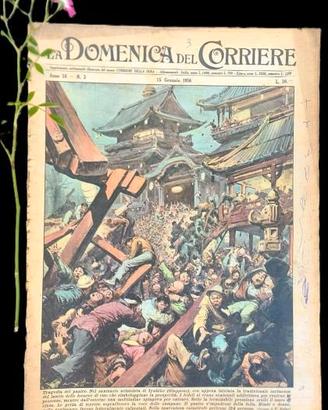 La Domenica del Corriere 15 gennaio 1956 Originale