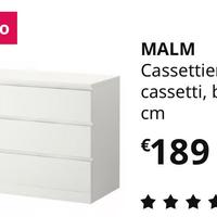 Cassettiera malm marrone