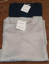 camicie in seta e viscosa nuove 