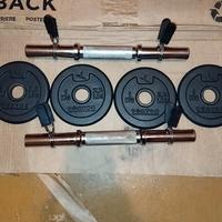 MANUBRI PALESTRA CON PESI.