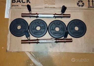 MANUBRI PALESTRA CON PESI.