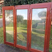 Finestra legno e vetri camera completa del telaio