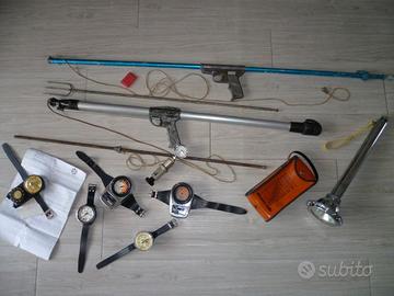 Attrezzature sub vintage varie