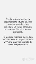 Camera matrimoniale ad uso singolo