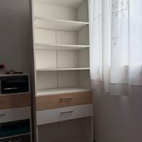 Libreria Billy Ikea bianca con 2 cassetti