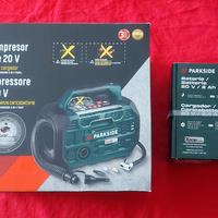 parkside compressore pompa soffiatore completo