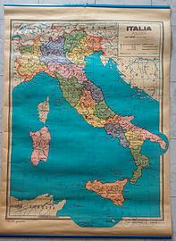 Mappa politica e fisica dell'Italia