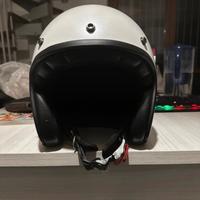 Casco Jet vintage colore bianco