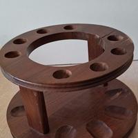 Portapipe girevole vintage da tavolo