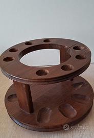 Portapipe girevole vintage da tavolo