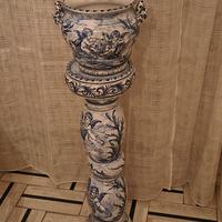 colonna con portavaso vecchia savona 