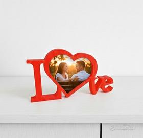 Cornice a forma di cuore portafoto LOVE amore
