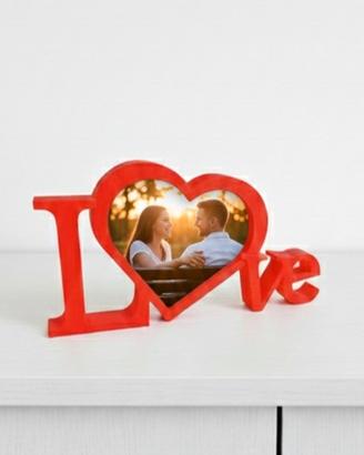 Cornice a forma di cuore portafoto LOVE amore