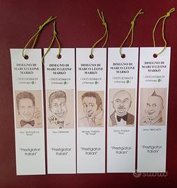 segnalibri "Prestigiatori italiani"