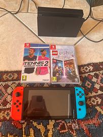 Nintendo switch con 2 giochi