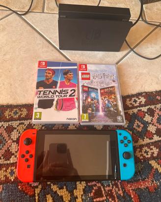 Nintendo switch con 2 giochi