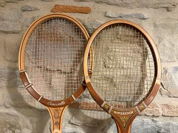 Racchette tennis vintage coppia