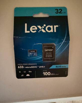 Scheda Memoria 32gb Lexar, prezzo trattabile