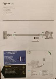 ricambi Dyson V6 anche pezzi singoli.