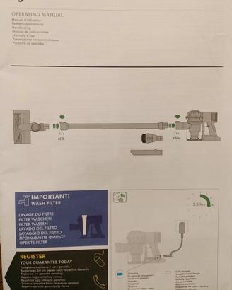 ricambi Dyson V6 anche pezzi singoli.