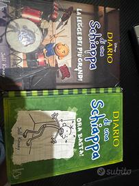 Coppia di libri “diario di una schiappa”