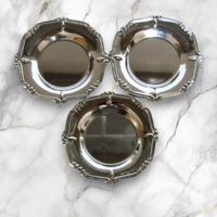✨ Set 3 Sottobicchieri Vintage in Acciaio Inox 