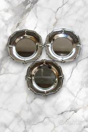 ✨ Set 3 Sottobicchieri Vintage in Acciaio Inox 