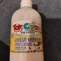 5  bottiglie vernice lucida trasparente Toy color