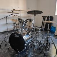 Batteria Professionale Pearl Masters Birch + Piatt