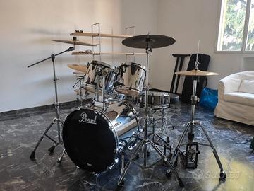 Batteria Professionale Pearl Masters Birch + Piatt
