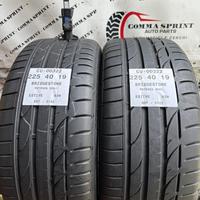 2 PNEUMATICI 225/40 R19 BRIDGESTONE ESTIVE 85%