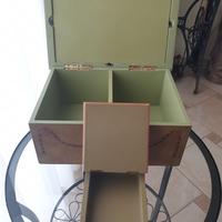 Scatola portafoto più portacarte vintage