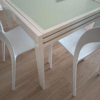 Tavolo in vetro 70x70 allungabile