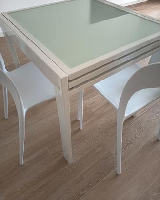 Tavolo in vetro 70x70 allungabile