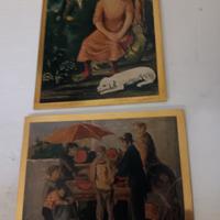 2 lastre in oro 18kt per tele